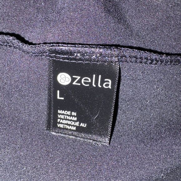 Nordstrom Zella Cropped Athletic Tank Top Womens Large Black - Picture 8 of 9